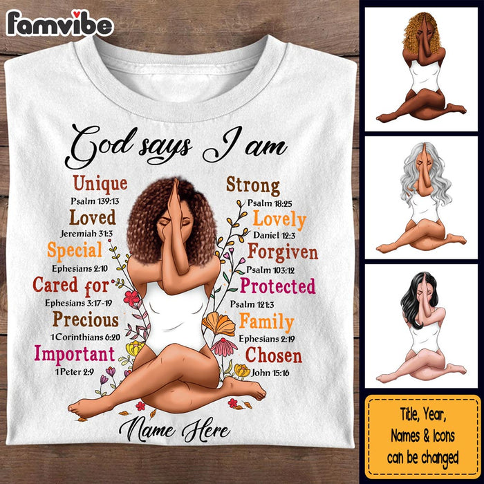 Personalized Gift For Daughter God Says I Am Shirt - Hoodie - Sweatshirt 29493 1