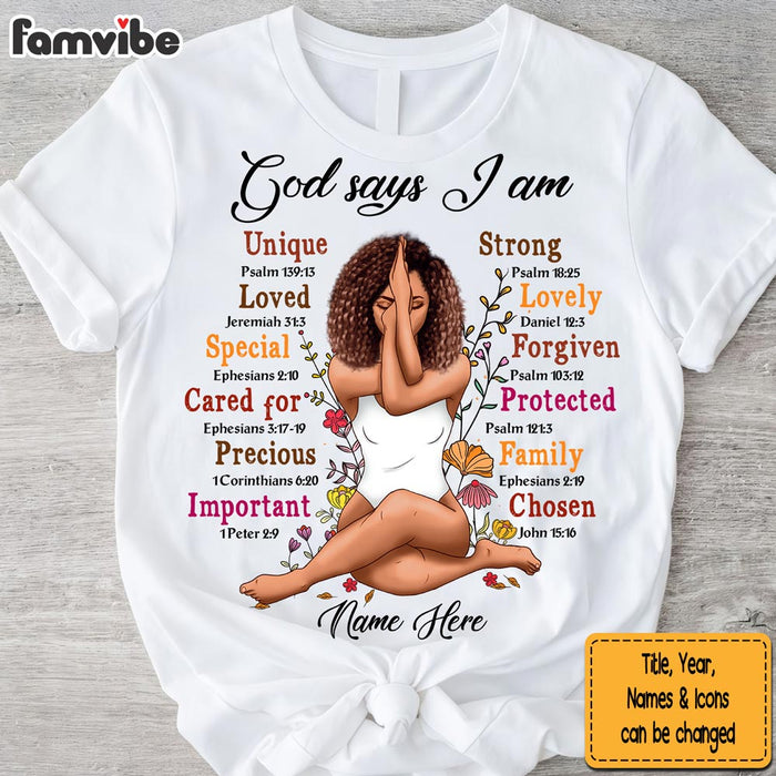Personalized Gift For Daughter God Says I Am Shirt - Hoodie - Sweatshirt 29493 1