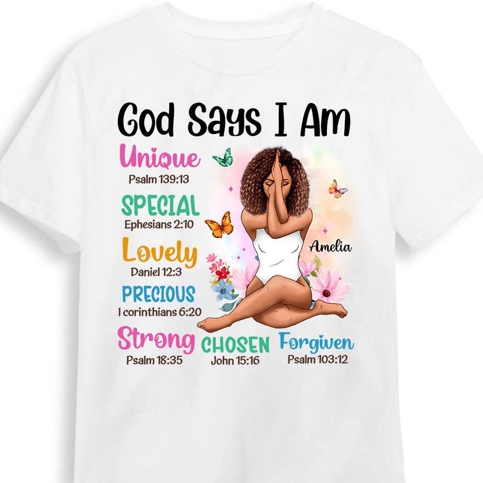 Personalized Gift For Daughter God Says I Am Shirt - Hoodie - Sweatshirt 29494 1