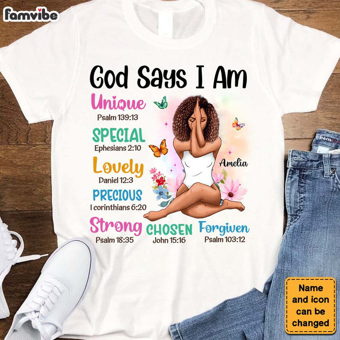 Personalized Gift For Daughter God Says I Am Shirt - Hoodie - Sweatshirt 29494 1
