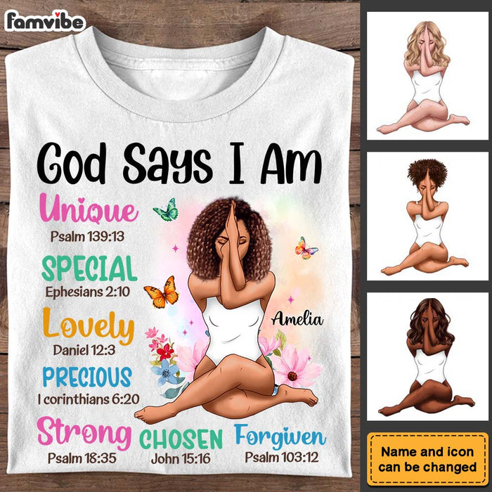 Personalized Gift For Daughter God Says I Am Shirt - Hoodie - Sweatshirt 29494 1