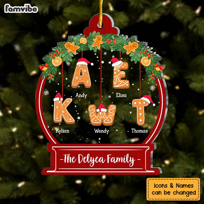 Personalized Christmas Gift For Family Snow Globe Cookies Ornament 29495 1