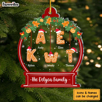 Personalized Christmas Gift For Family Snow Globe Cookies Ornament 29495 thumb 1