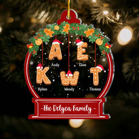 Personalized Christmas Gift For Family Snow Globe Cookies Ornament 29495 thumb 1