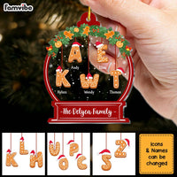 Personalized Christmas Gift For Family Snow Globe Cookies Ornament 29495 thumb 1