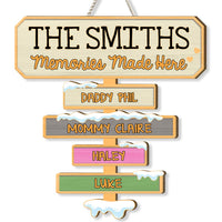 Personalized Family Names North Pole Wood Sign 29504 thumb 1