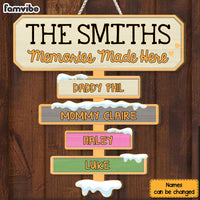 Personalized Family Names North Pole Wood Sign 29504 thumb 1