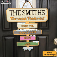 Personalized Family Names North Pole Wood Sign 29504 thumb 1