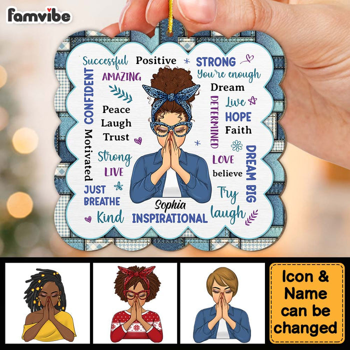 Personalized Gift For Daughter Positive Affirmations Ornament 29508 1
