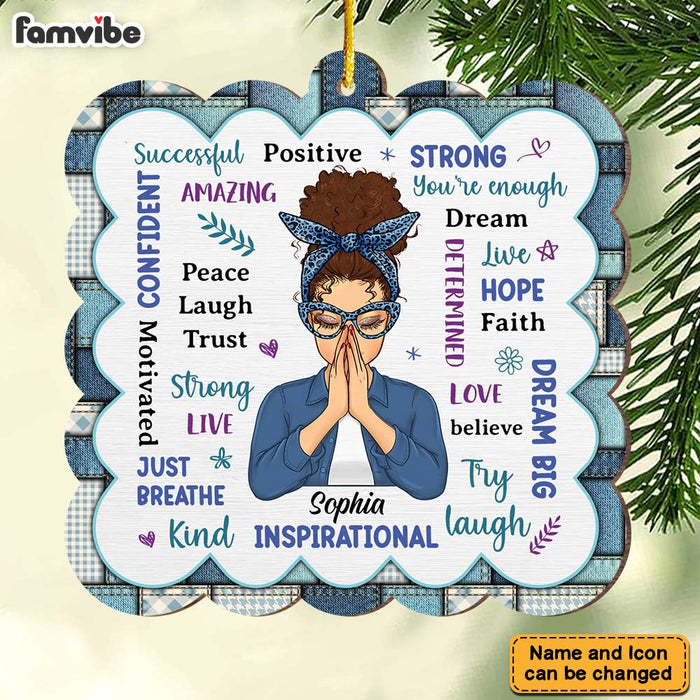Personalized Gift For Daughter Positive Affirmations Ornament 29508 1