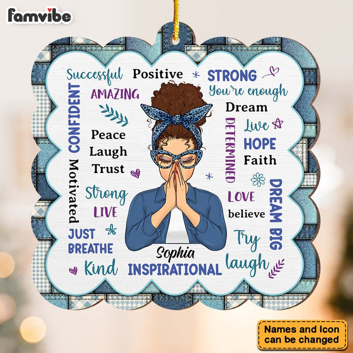 Personalized Gift For Daughter Positive Affirmations Ornament 29508 1
