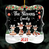 Personalized Christmas Gift For Family Reindeers Xmas Family Acrylic Ornament 29511 thumb 1