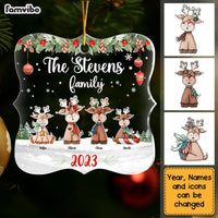 Personalized Christmas Gift For Family Reindeers Xmas Family Acrylic Ornament 29511 thumb 1