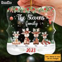 Personalized Christmas Gift For Family Reindeers Xmas Family Acrylic Ornament 29511 thumb 1