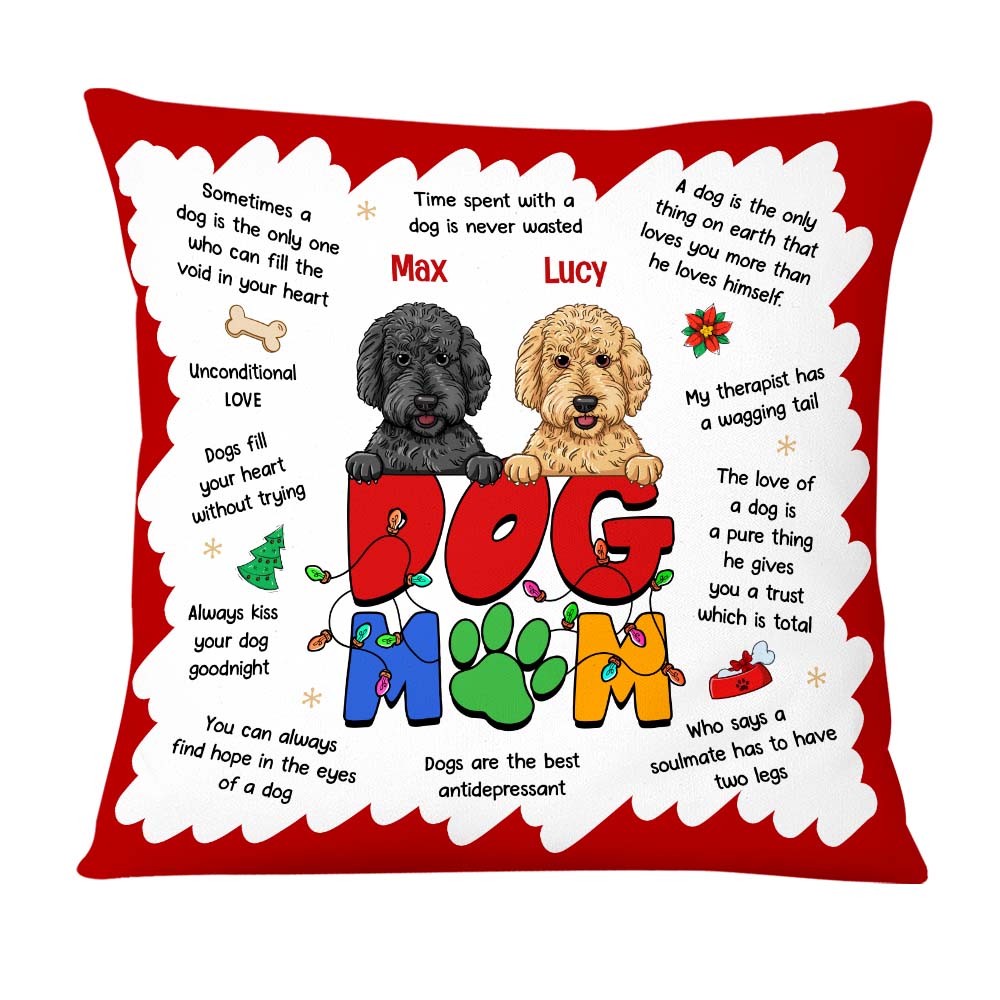 Personalized Gift For Dog Mom Affirmation Pillow 29514 Primary Mockup