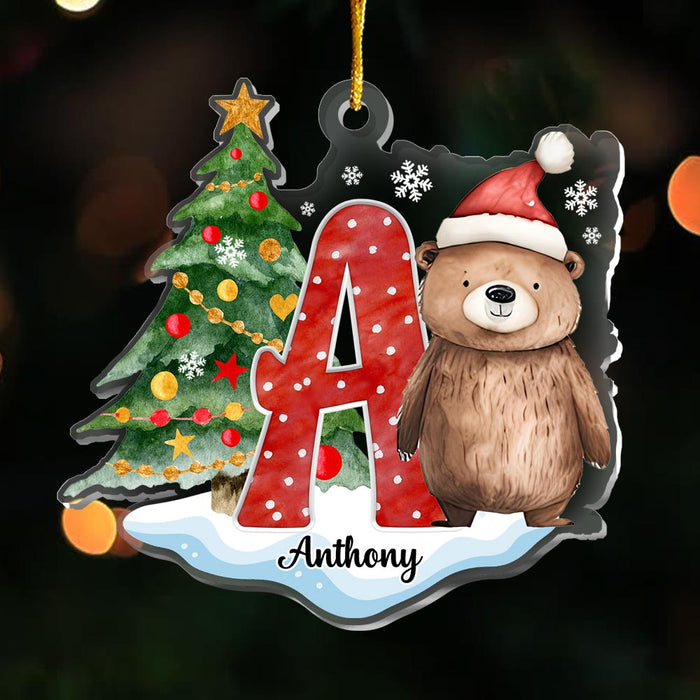 Personalized Gift For Granddaughter Woodland Christmas Ornament 29516 1