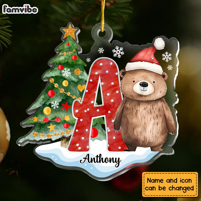 Personalized Gift For Granddaughter Woodland Christmas Ornament 29516 1