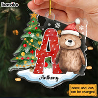 Personalized Gift For Granddaughter Woodland Christmas Ornament 29516 thumb 1