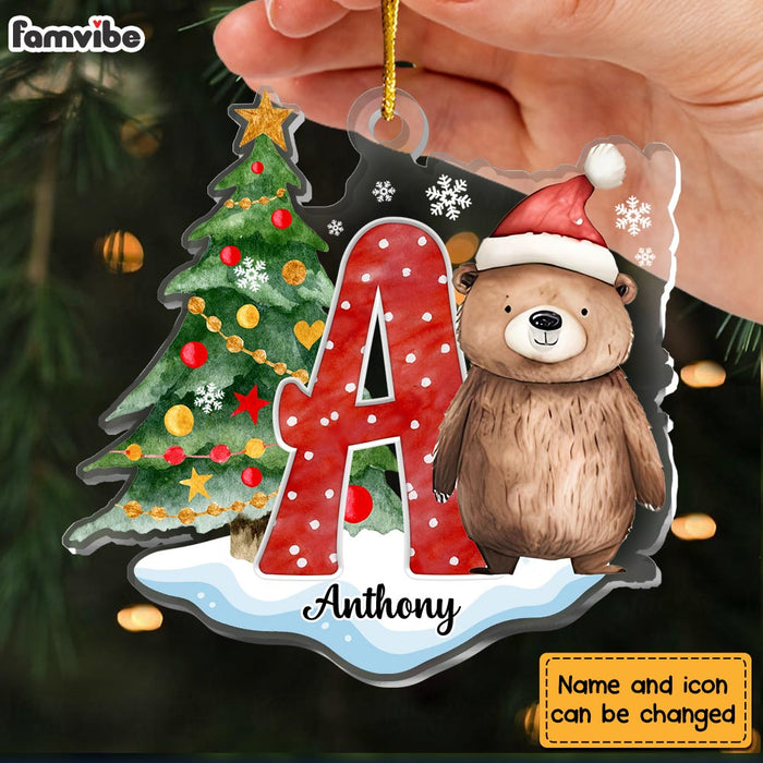 Personalized Gift For Granddaughter Woodland Christmas Ornament 29516 1