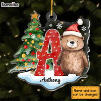 Personalized Gift For Granddaughter Woodland Christmas Ornament 29516 thumb 1