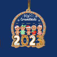 Personalized Gift For Grandma My Grandkids Christmas Ornament 29517 2 Layered Mix Ornament thumb 1