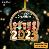 Personalized Gift For Grandma My Grandkids Christmas Ornament 29517 2 Layered Mix Ornament thumb 1