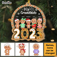 Personalized Gift For Grandma My Grandkids Christmas Ornament 29517 2 Layered Mix Ornament thumb 1