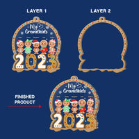 Personalized Gift For Grandma My Grandkids Christmas Ornament 29517 2 Layered Mix Ornament thumb 1