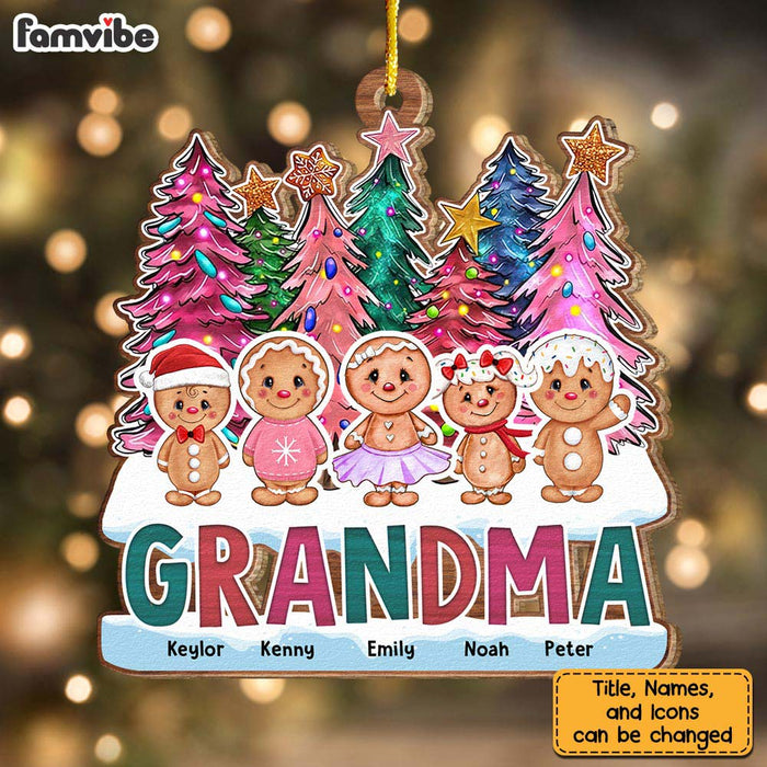 Personalized Gift For Grandma Ginger Bread Christmas Ornament 29524 1