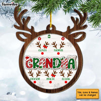 Personalized Gift For Grandma Little Deer 2 Layered Wood Ornament 29525 thumb 1