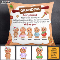 Personalized Christmas Gift For Grandma Cookie Pillow 29527 thumb 1