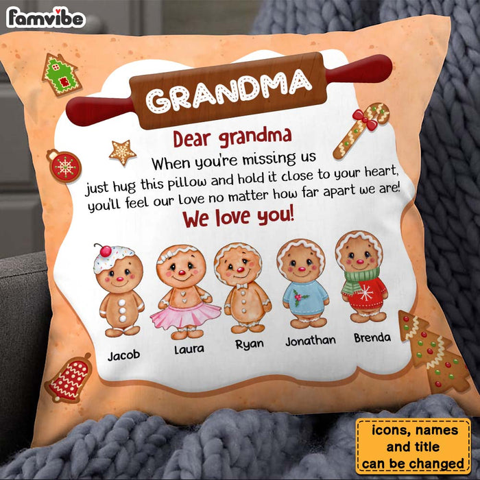 Personalized Christmas Gift For Grandma Cookie Pillow 29527 1