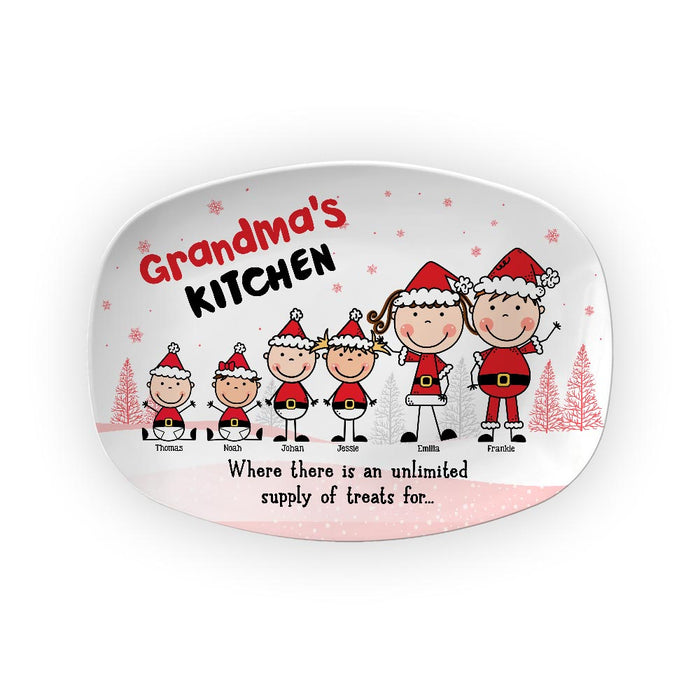 Personalized Christmas Gift Grandma's Kitchen Plate 29528 1