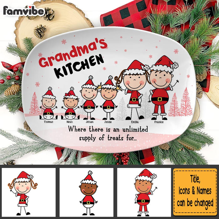 Personalized Christmas Gift Grandma's Kitchen Plate 29528 1