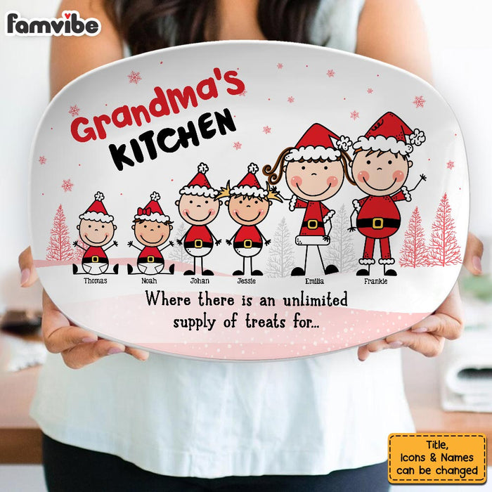 Personalized Christmas Gift Grandma's Kitchen Plate 29528 1