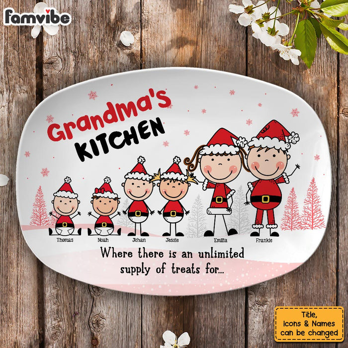 Personalized Christmas Gift Grandma's Kitchen Plate 29528 1