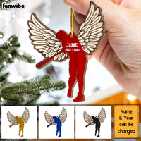 Personalized Baseball Memorial Angel Wings Ornament 29530 thumb 1