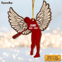 Personalized Baseball Memorial Angel Wings Ornament 29530 thumb 1