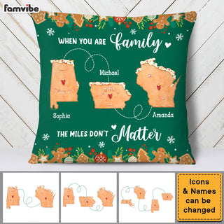 Personalized Christmas Gift For Family Long Distance Cookies Pillow 29532 Primary Mockup