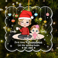 Personalized Gift For Grandma Let The Spoiling Begin Ornament 29535 thumb 1