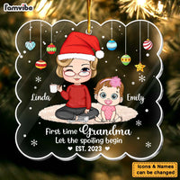 Personalized Gift For Grandma Let The Spoiling Begin Ornament 29535 thumb 1