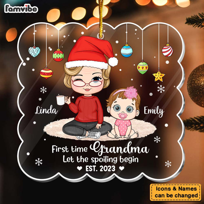 Personalized Gift For Grandma Let The Spoiling Begin Ornament 29535 1