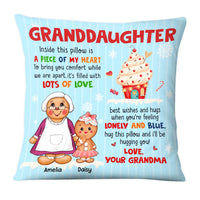 Personalized Gift For Granddaughter Ginger Cookie Pillow 29536 thumb 1