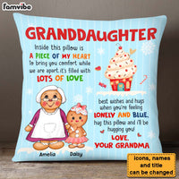Personalized Gift For Granddaughter Ginger Cookie Pillow 29536 thumb 1