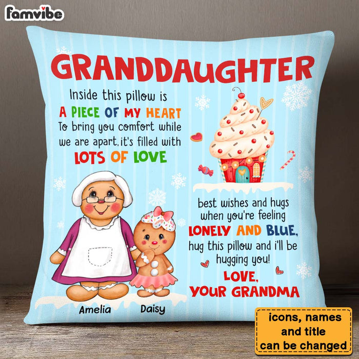 Personalized Gift For Granddaughter Ginger Cookie Pillow 29536 1