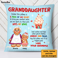 Personalized Gift For Granddaughter Ginger Cookie Pillow 29536 thumb 1