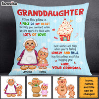 Personalized Gift For Granddaughter Ginger Cookie Pillow 29536 thumb 1