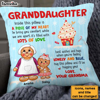 Personalized Gift For Granddaughter Ginger Cookie Pillow 29536 thumb 1