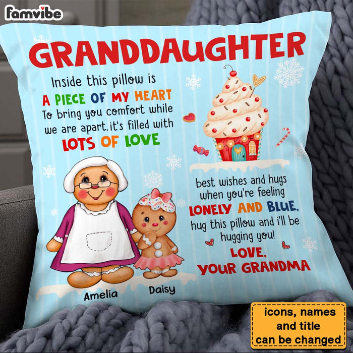 Personalized Gift For Granddaughter Ginger Cookie Pillow 29536 1