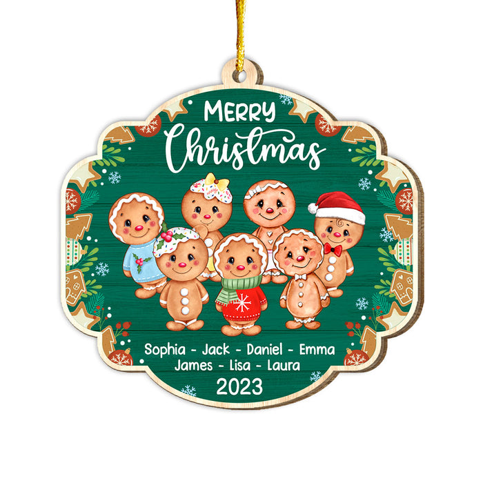 Personalized Christmas Gift  For Family Gingerbreads Ornament 29545 1